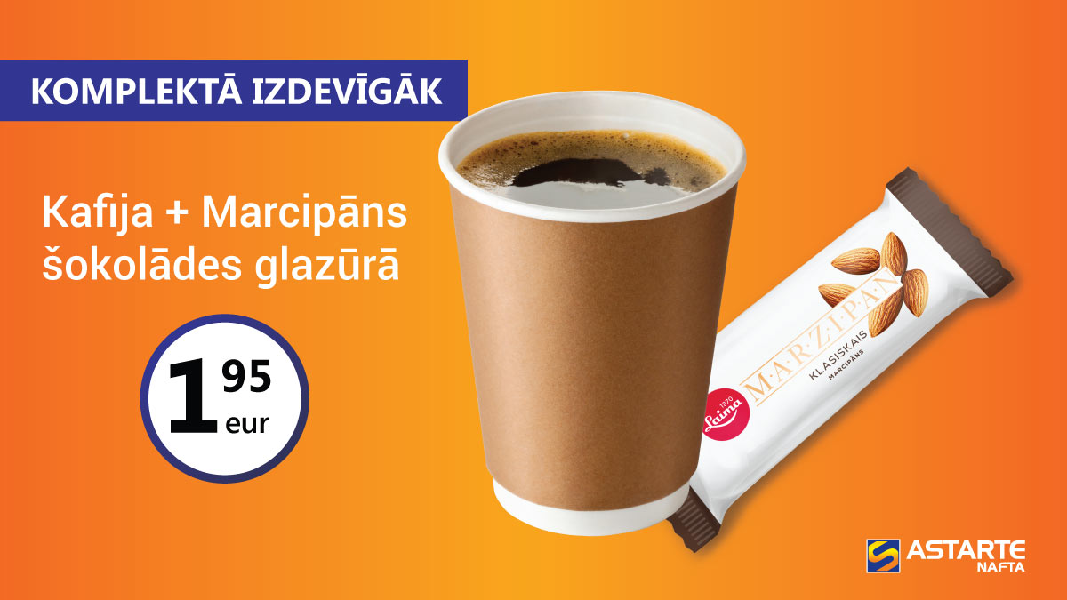 Kafija ar Marcipānu šokolādes glazūrā